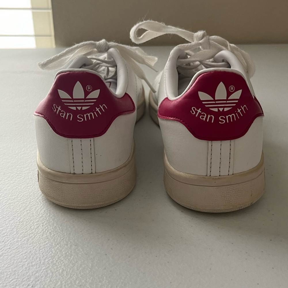 Adidas Kids’ Stan Smith | Size 4 Girls | Cloud White | Casual - Picture 7 of 16